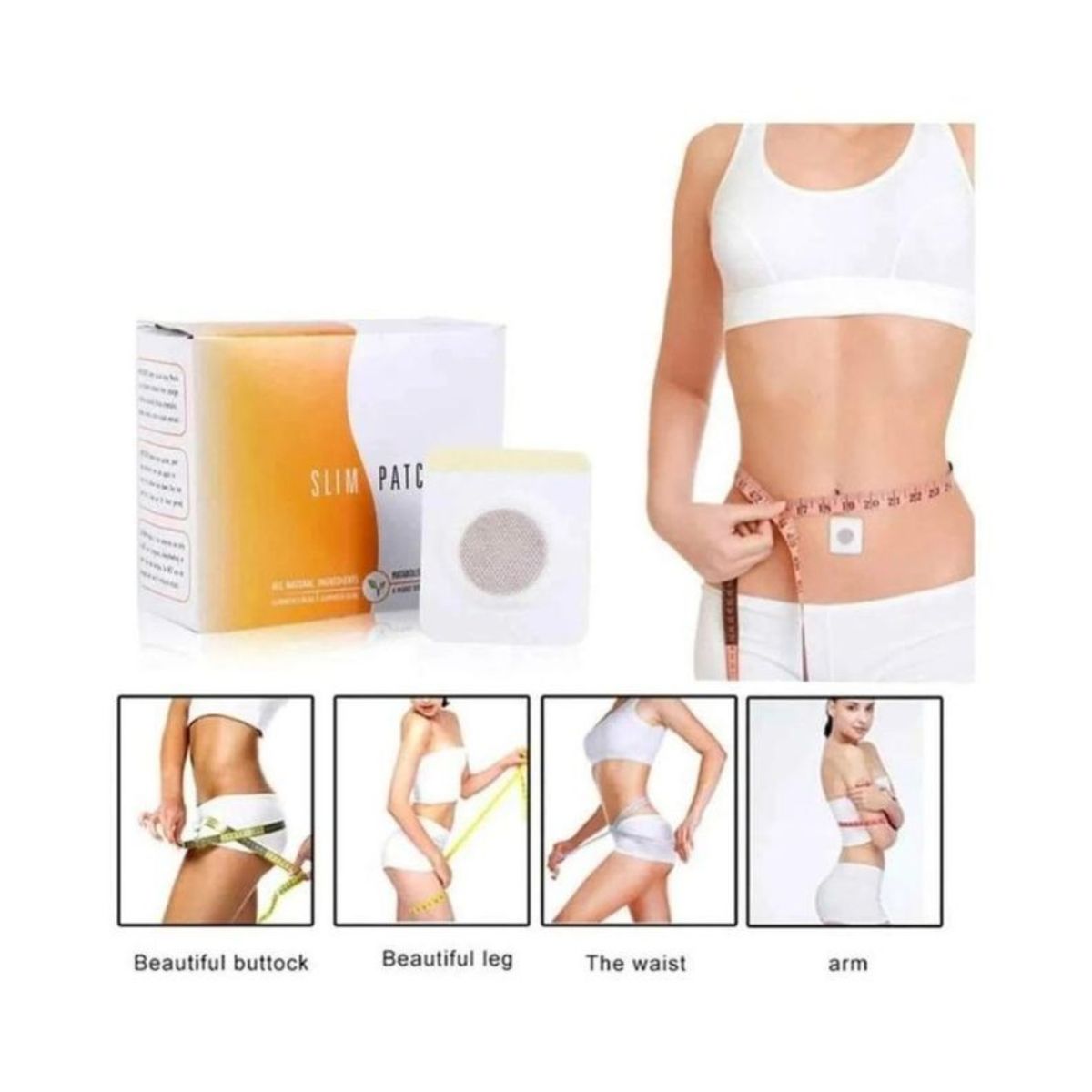 MOVI - Slim Patch Parche Reductor  60 Unid – Moldea tu figura de forma natural