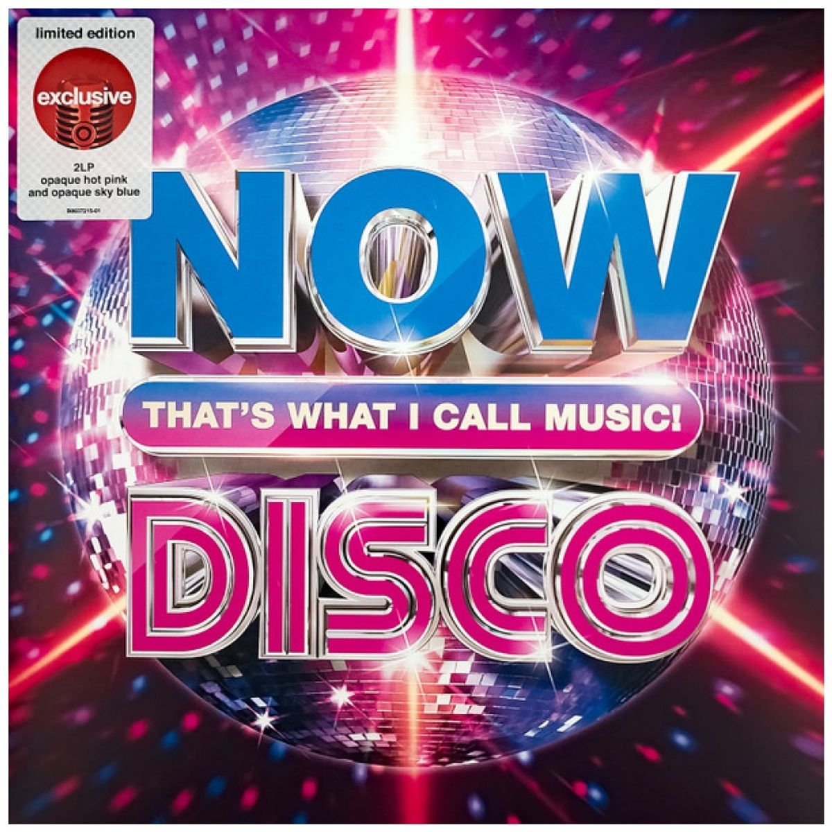 HITWAY MUSIC - NOW THATS WHAT I CALL DISCO 2LP EXCLUSIVE 2LP OPAQUE HOT PINKSKY BLUE VINYL - VINILO