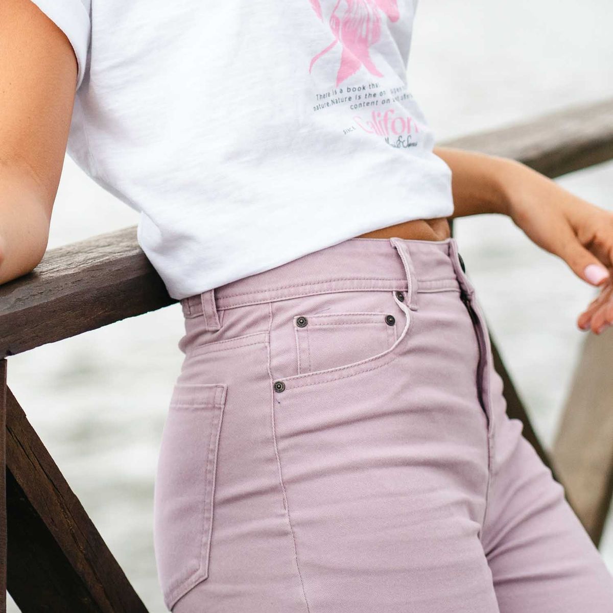 MAUI AND SONS - Pantalón Milani Rosado Mujer Maui And Sons