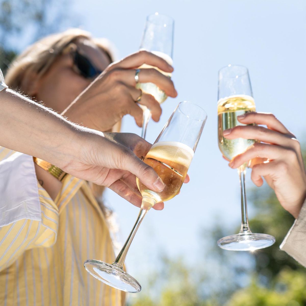 SIMPLIT - Set 6 Copas Espumante 200ml Cristal Monaco Simplit