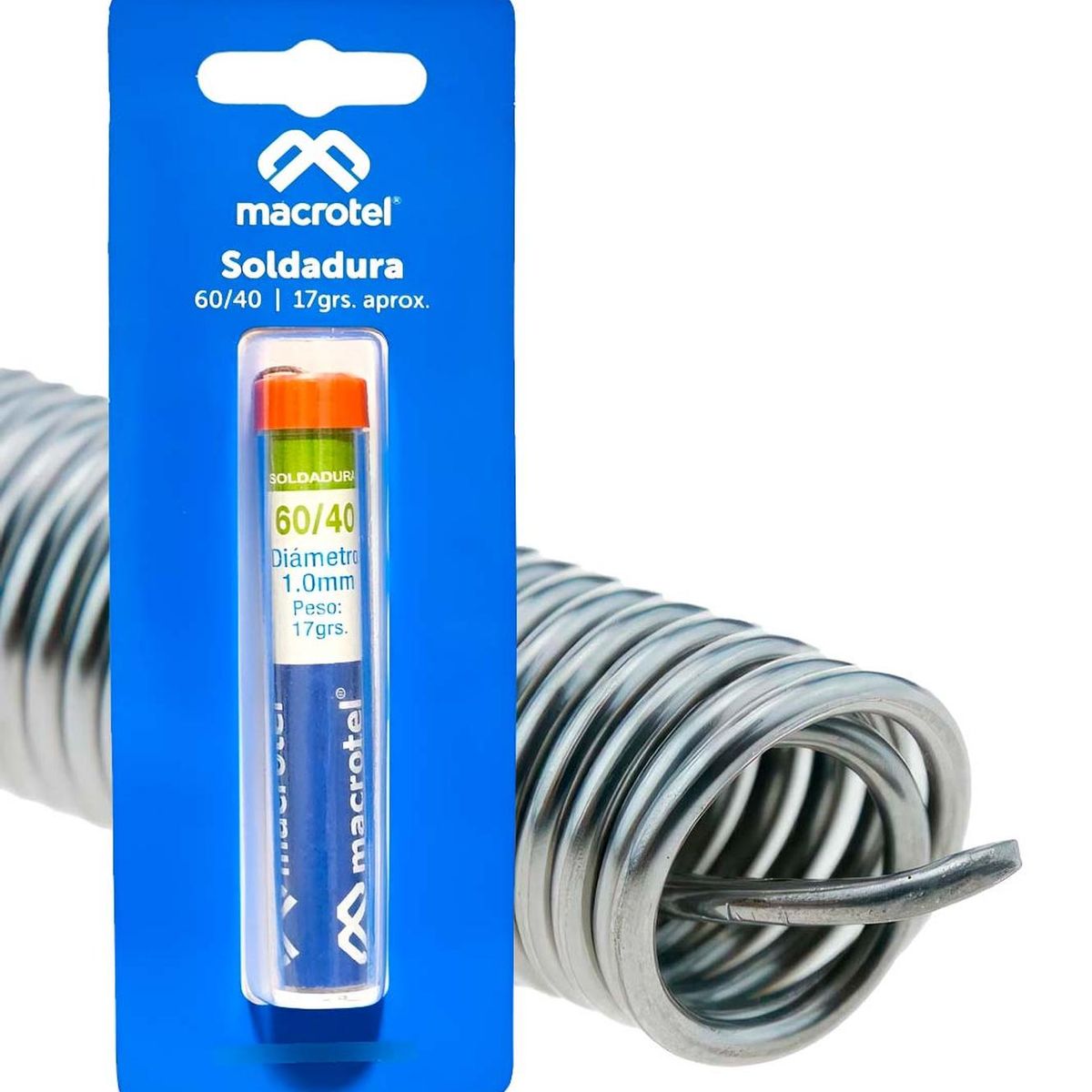 GEN - Alambre Fino Soldadura Rollo Estaño 60/40 Resina Flux Cautin