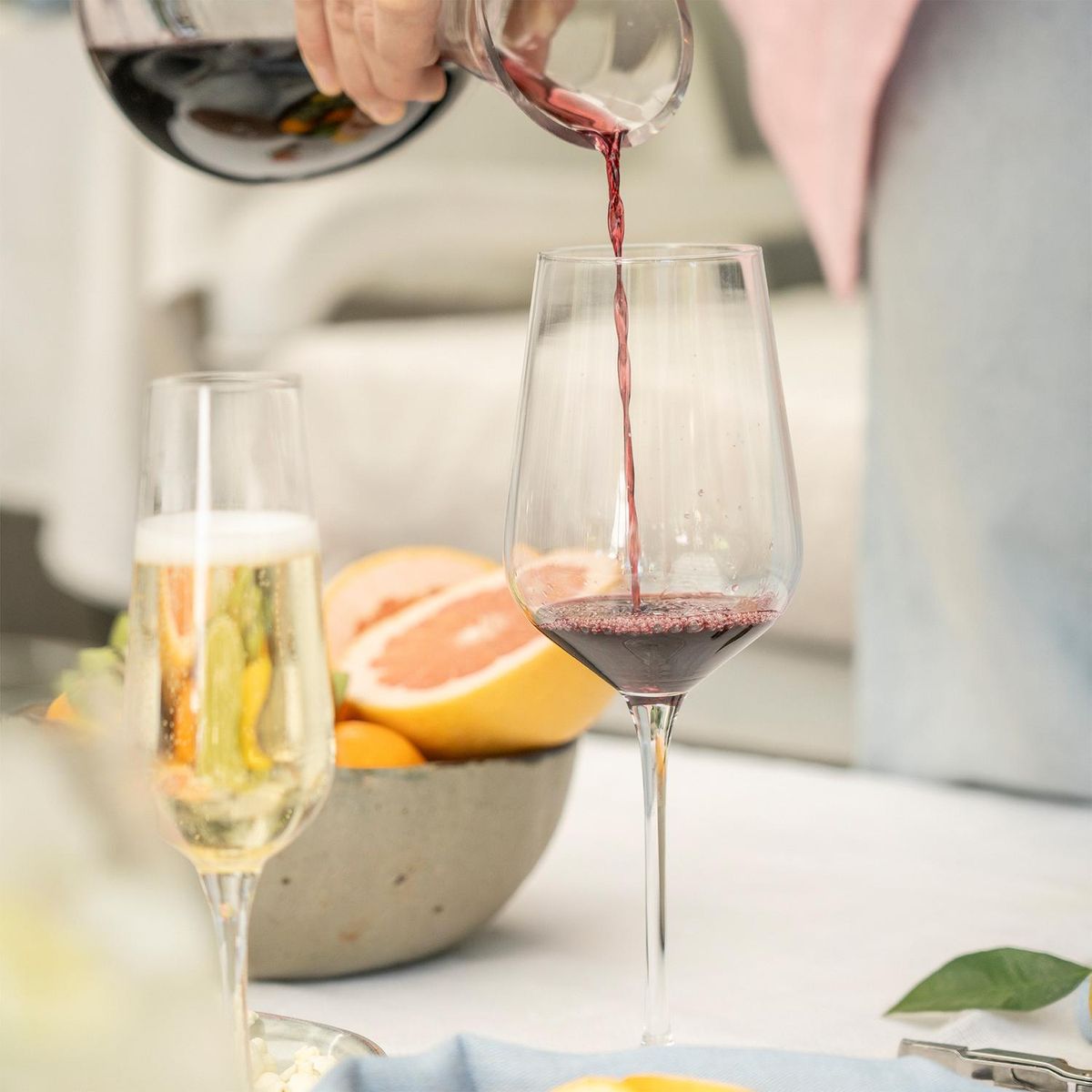 SIMPLIT - Set 6 Copas Vino Tinto 540ml Cristal Piamonte Simplit