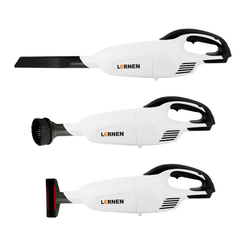 LERNEN - Aspiradora Inalámbrica Lernen 21v + 2 Baterías + Accesorios