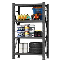 GENERICO - Mini rack Black 120x60 cm 200 kg por nivel