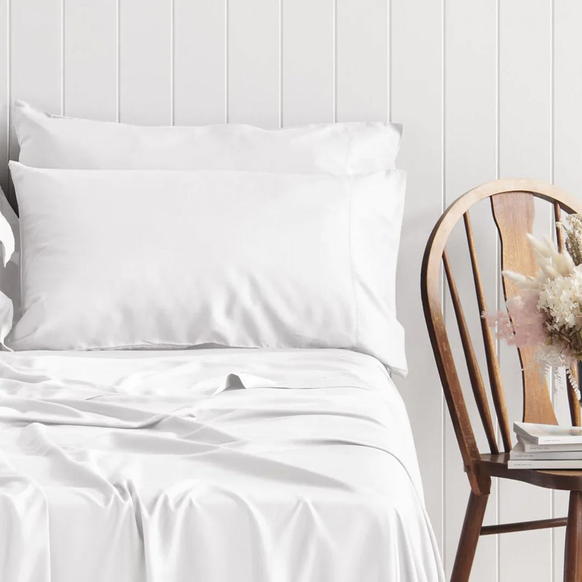 NATURALINO - Funda de Plumón 1,5 Plazas Bambú Blanco