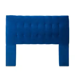 GENERICO - Respaldo 2 Plazas Felpa Azul Marino Cp Seve