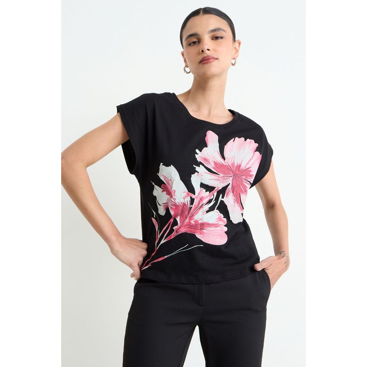 ASH - Polera Fantasia Mujer Negro Ash