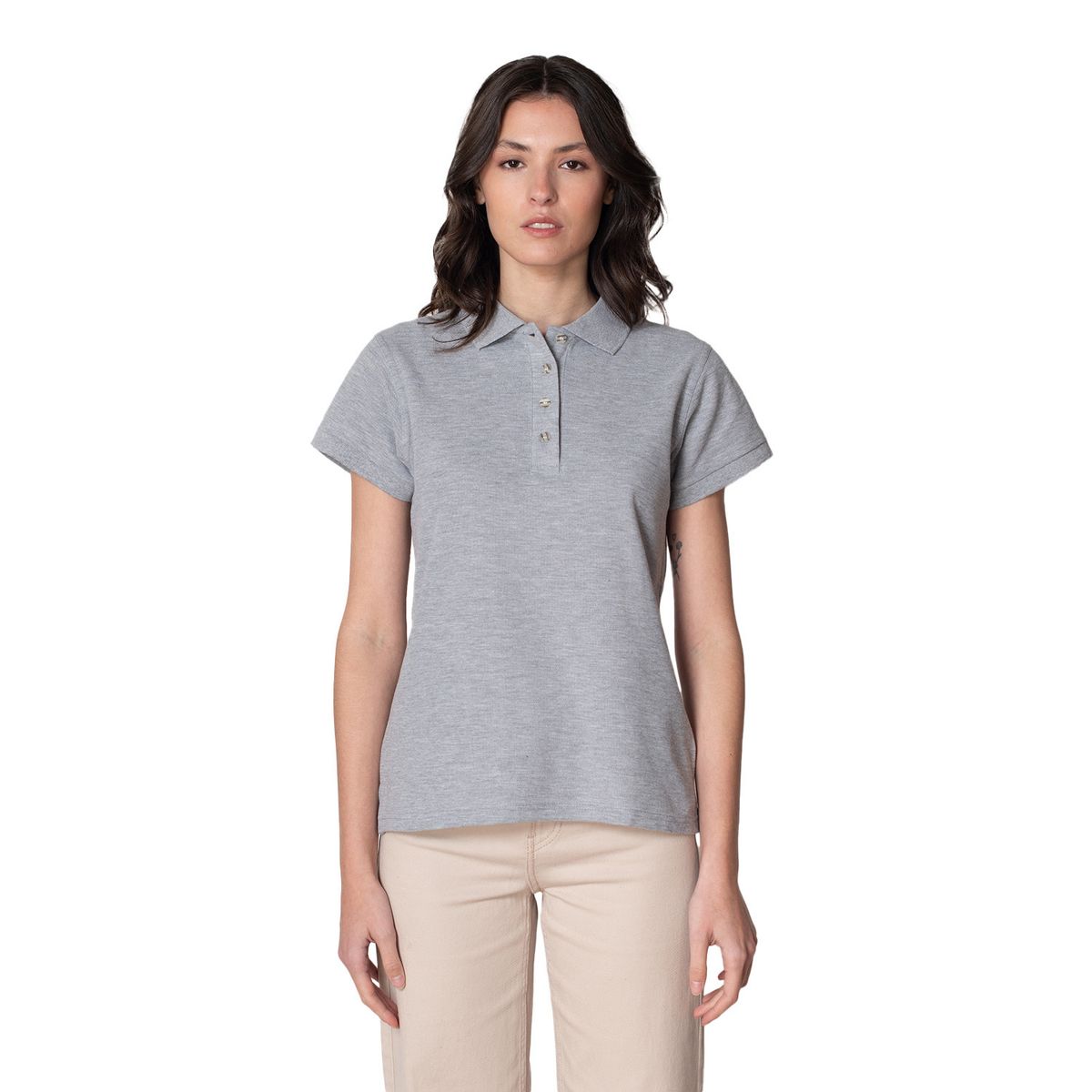 INDUSBORD - Polera Piqué Mujer Premium Manga Corta Protección UV Indusbord