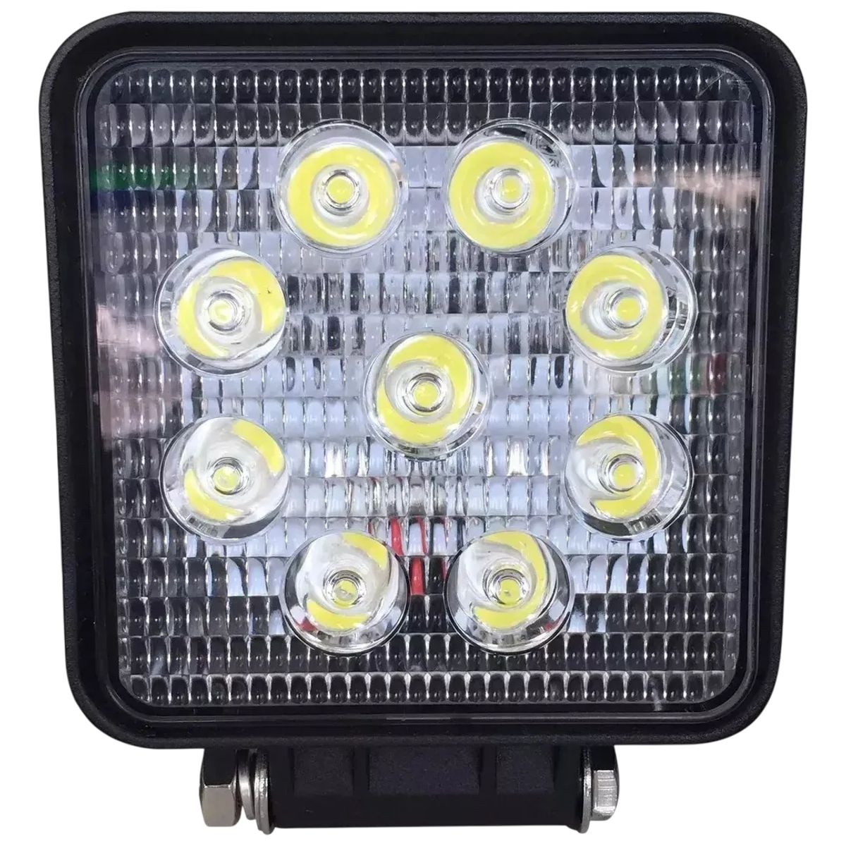 GENERICO - Packs 2 Pzas Foco Neblinero Led Cuadrado 9 Led Faenero 12-24