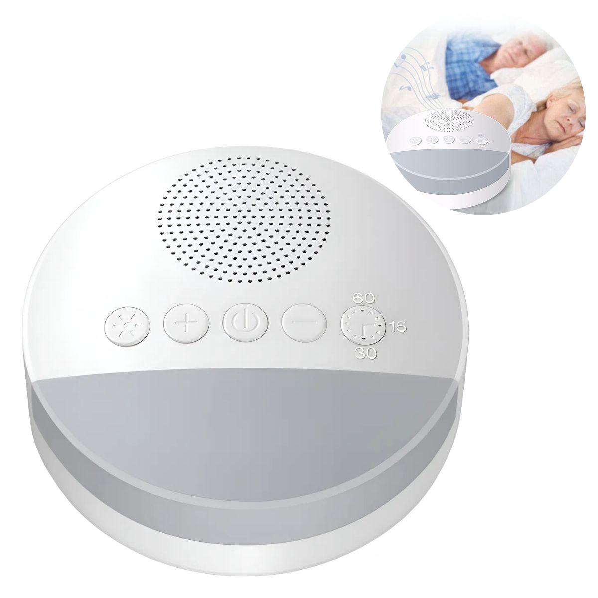 GENERICO - Ruido Blanco Calmante Antiansiedad Bebé Mascota + Luz Cálida