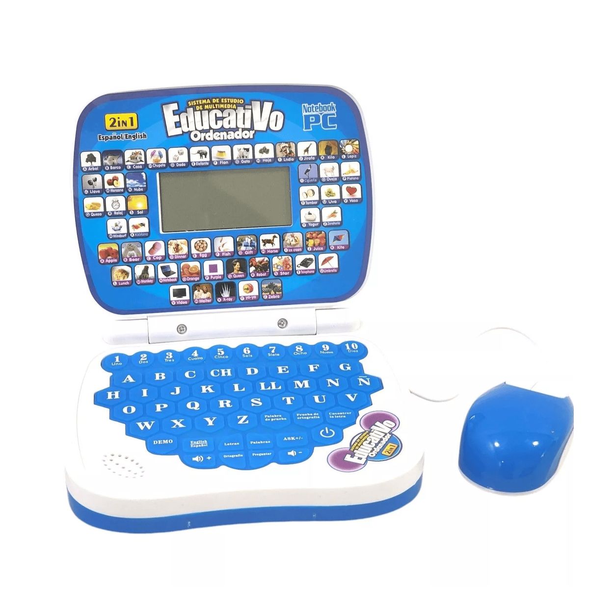 GENERICO - Computador Didactico Educativo Niños Azul