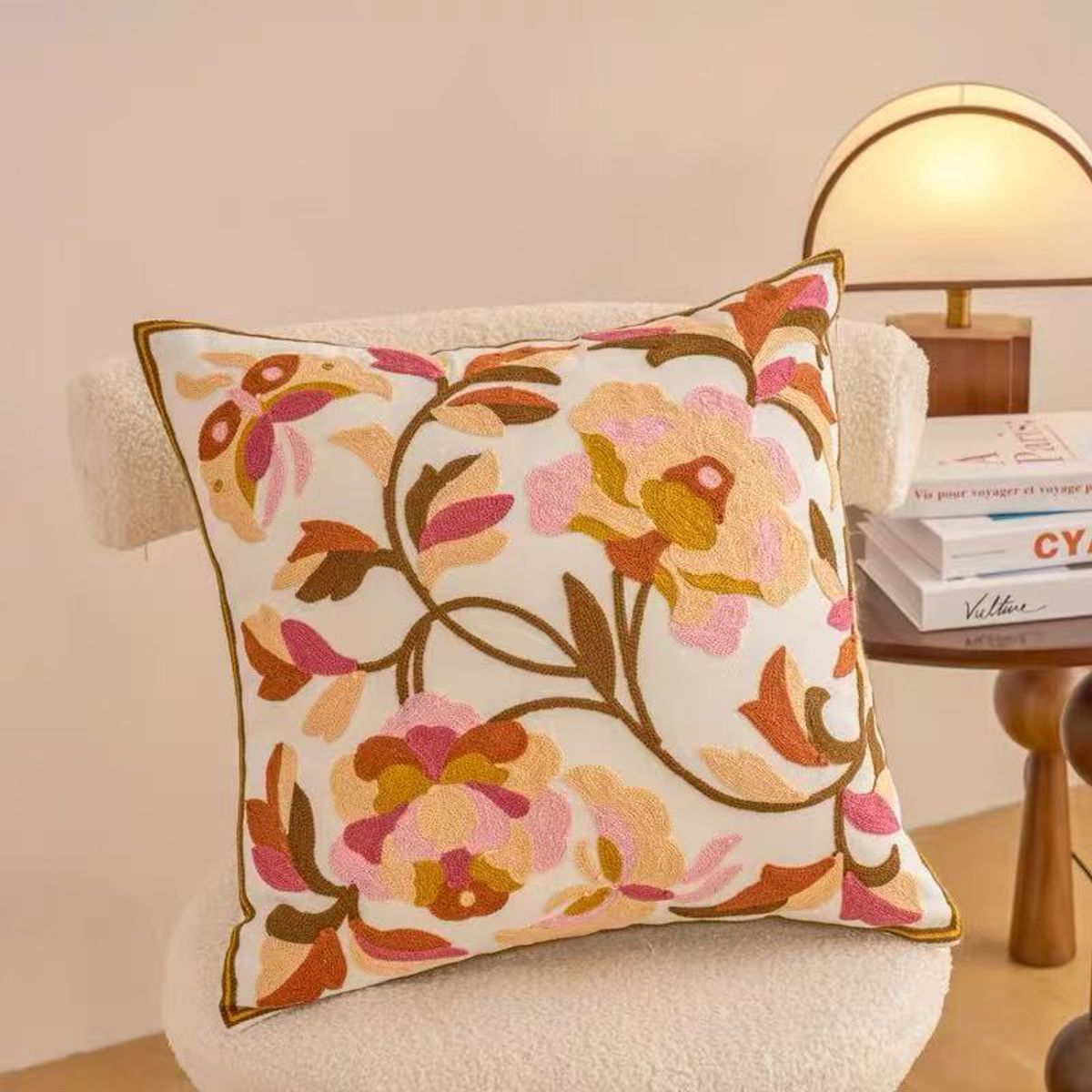 GENERICO - Fundas Para Cojin Pack De 2 Unidades Diseño 45x45cm Bordados