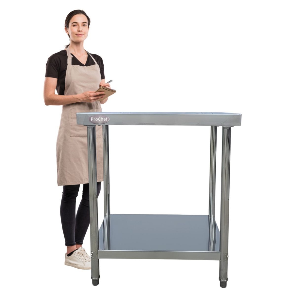 PROCHEF - Meson centro 100% inoxidable 90x60x85 cm