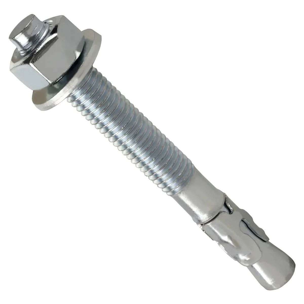 METALFER - Perno Anclaje Con Cuña 1/2 X 3 Zincado Pack De 10 Und