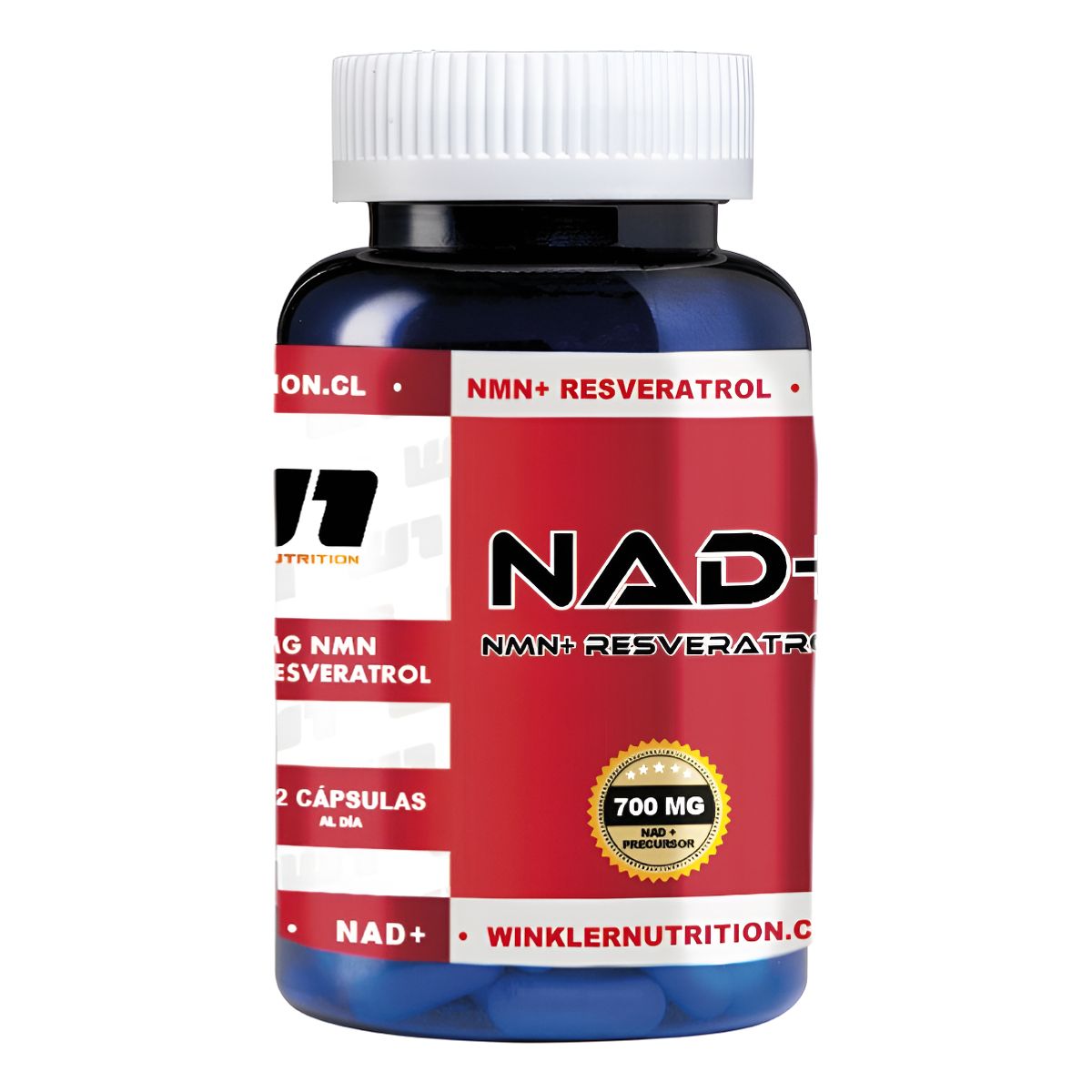 WINKLER NUTRITION - Nad+ Nmn + Resveratrol 60 Cápsulas