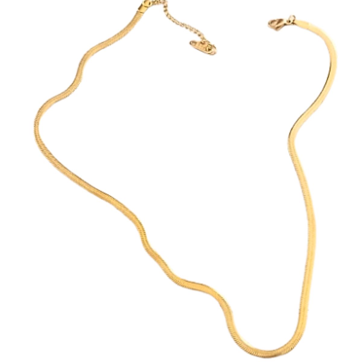 GENERICO - Gargantilla - Choker Serpiente acero dorado