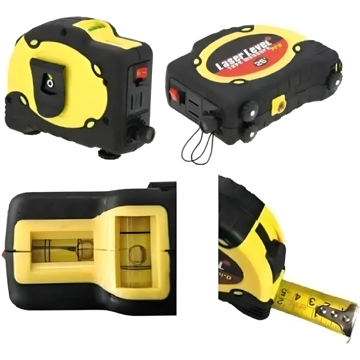 GENERICO - Huincha De Medir Nivel Laser Nivelador Cinta Métrica Huincha