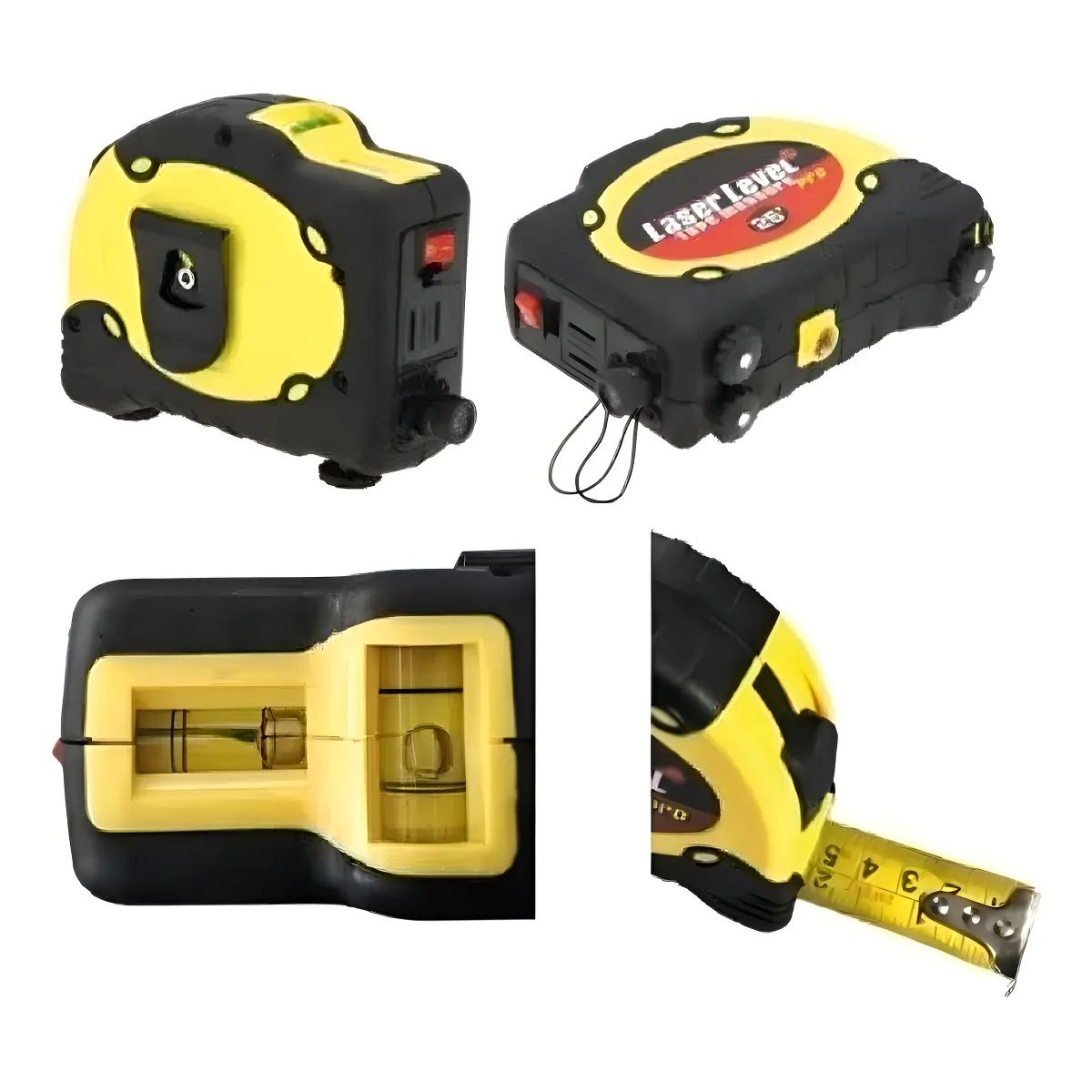 GENERICO - Huincha De Medir Nivel Laser Nivelador Cinta Métrica Huincha