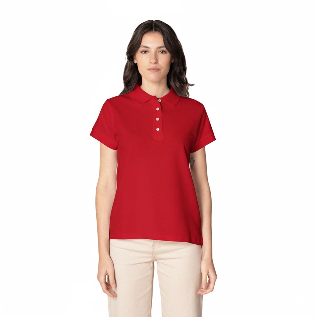 INDUSBORD - Polera Piqué Mujer Premium Manga Corta Protección UV Indusbord
