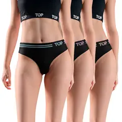 TOP - Colaless Microfibra Con Elástico Pack 3 Active C2