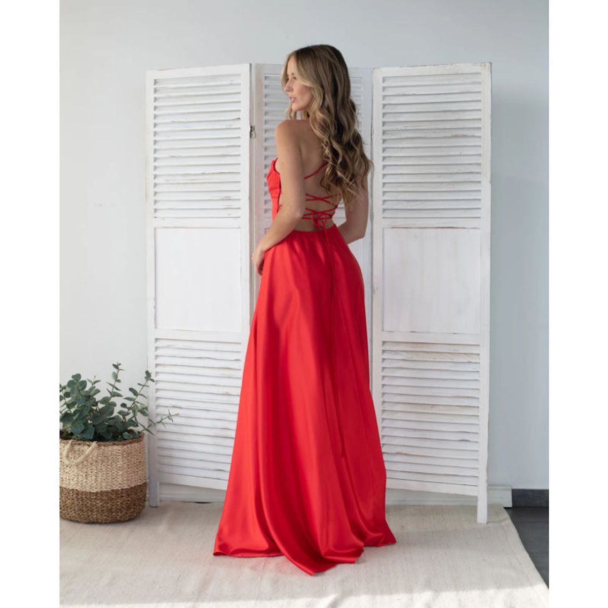 MI PLACARD - Vestido de Fiesta Largo Camila Rojo