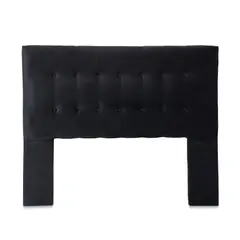GENERICO - Respaldo 2 Plazas Felpa Negro Cp Seve