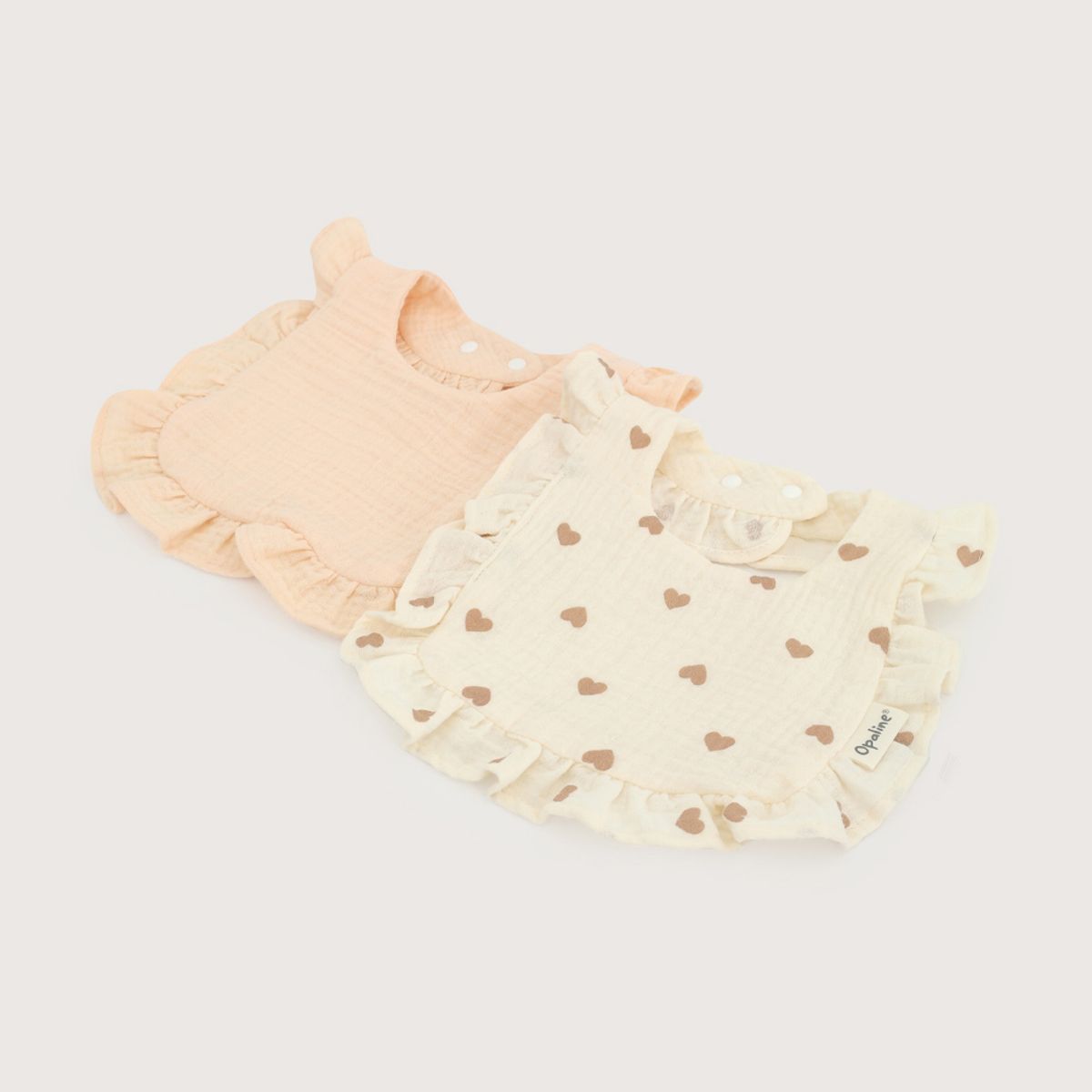 OPALINE - Pack 2 babero muselina niña