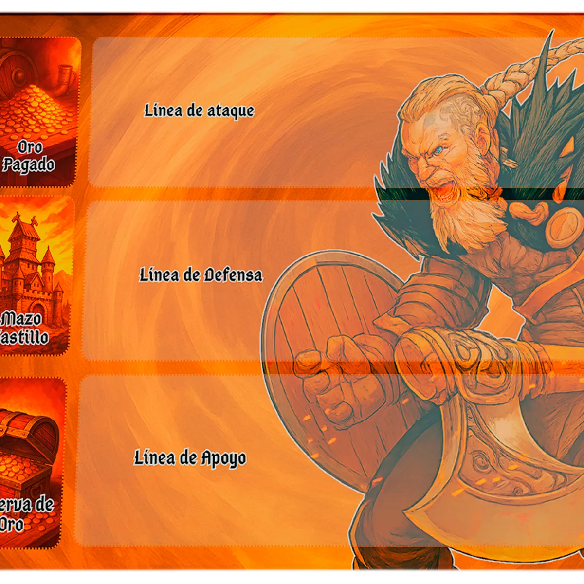 GENERICO - Playmat Mitos y Leyendas Card Game 60×35 cm M03