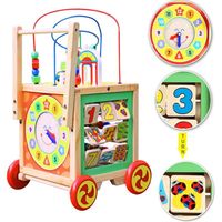 Andador Educativo de Madera con Actividades para Bebés