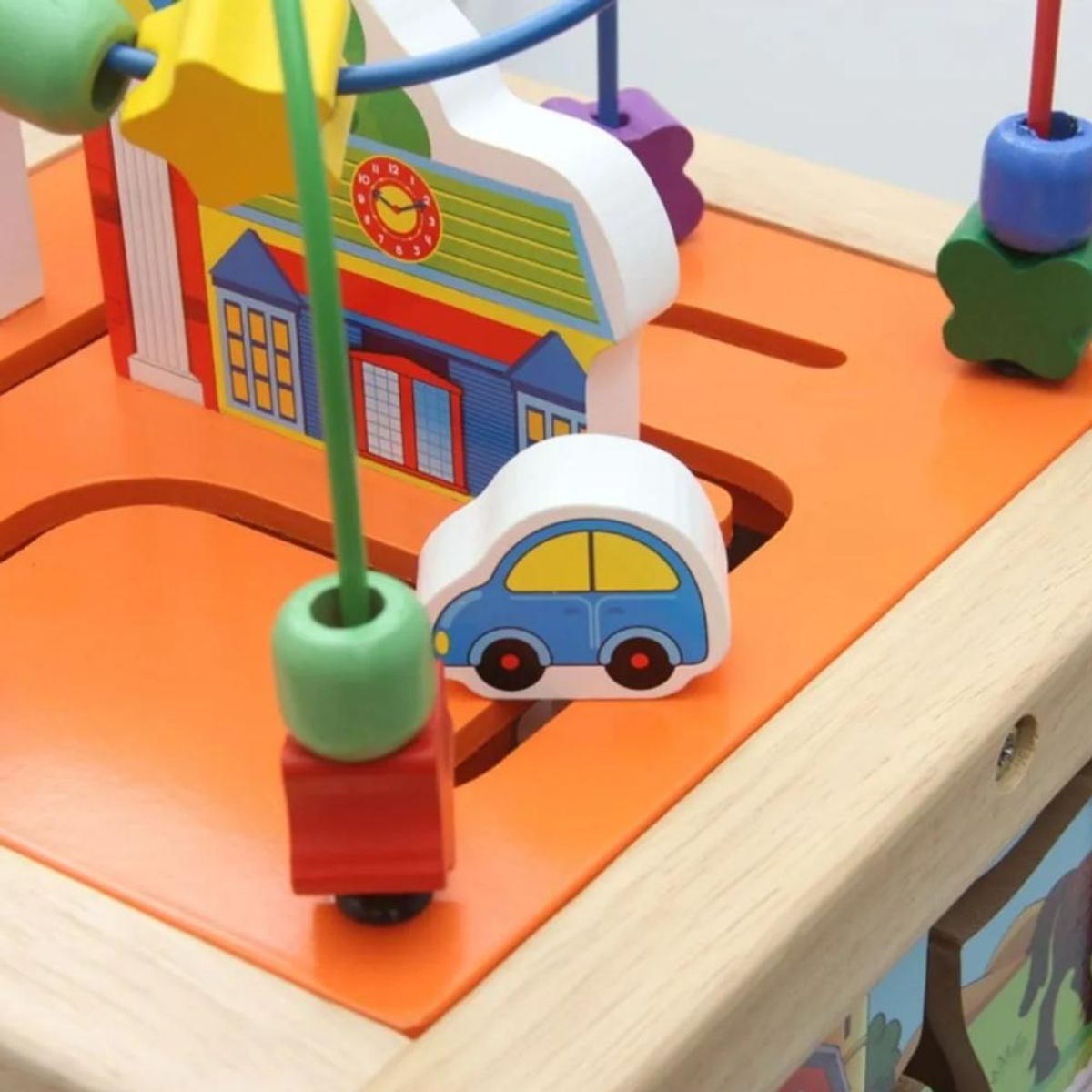 GENERICO - Andador Educativo de Madera con Actividades para Bebés