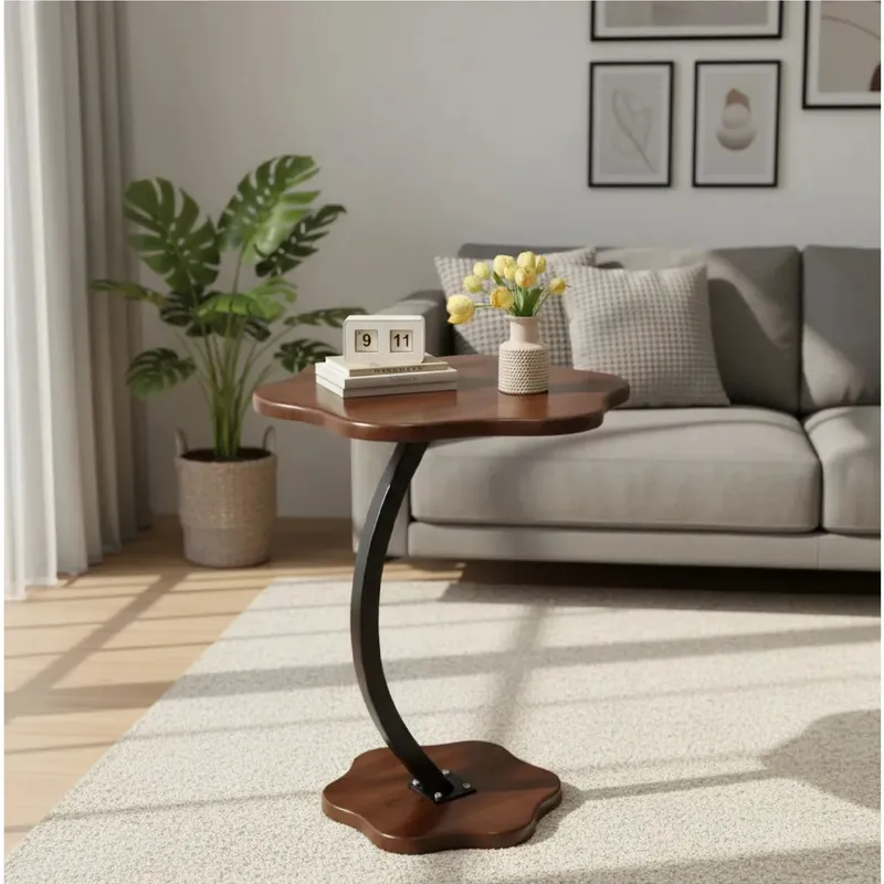 GENERICO - Mesa Centro Mesa Auxiliar Forma De Flor Resistente De 60cm