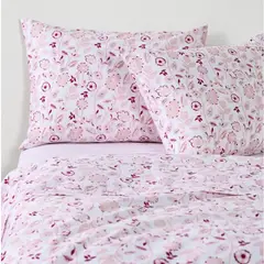 CANNON - Sabanas 2 Plazas 144 Hilos Tropico Rosa