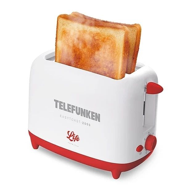 TELEFUNKEN Tostador EASYTOAST 2000 Tostador De Pan 2 Rebanadas Con Timmer 720w Color Blanco