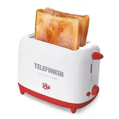 TELEFUNKEN - Tostador EASYTOAST 2000 Tostador De Pan 2 Rebanadas Con Timmer 720w Color Blanco