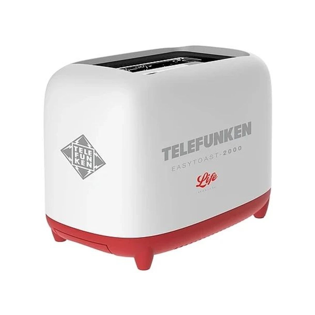 TELEFUNKEN - Tostador Telefunken EASYTOAST 2000 Tostador De Pan 2 Rebanadas Con Timmer 720w Color Blanco