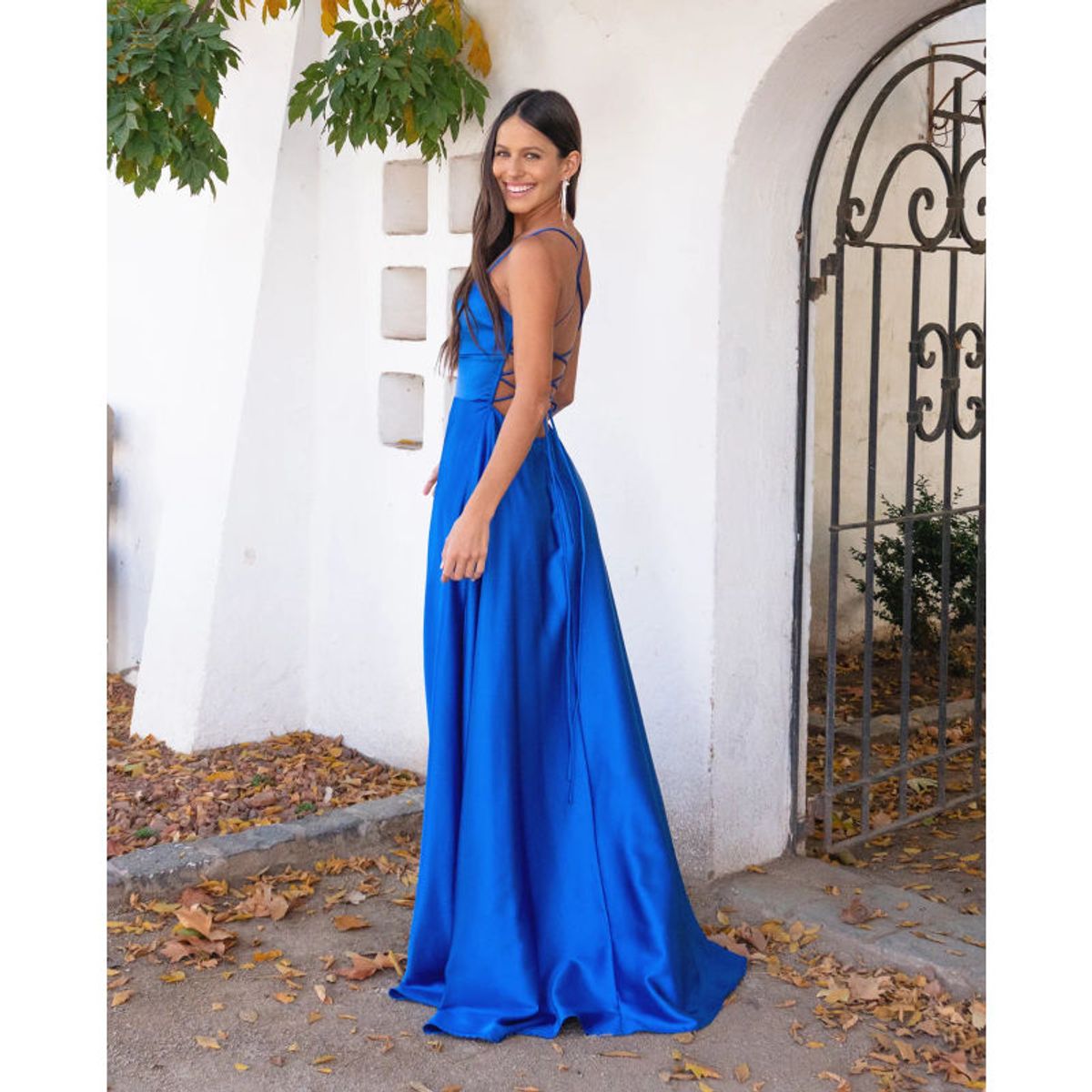 MI PLACARD - Vestido Largo de Fiesta Rafa Azul Royal