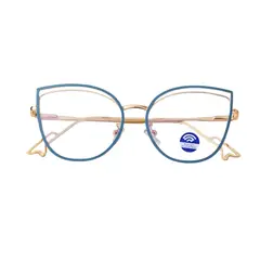 GENERICO - Lente de descanso con Filtro Azul y Filtro UV Cat Eyes Celeste