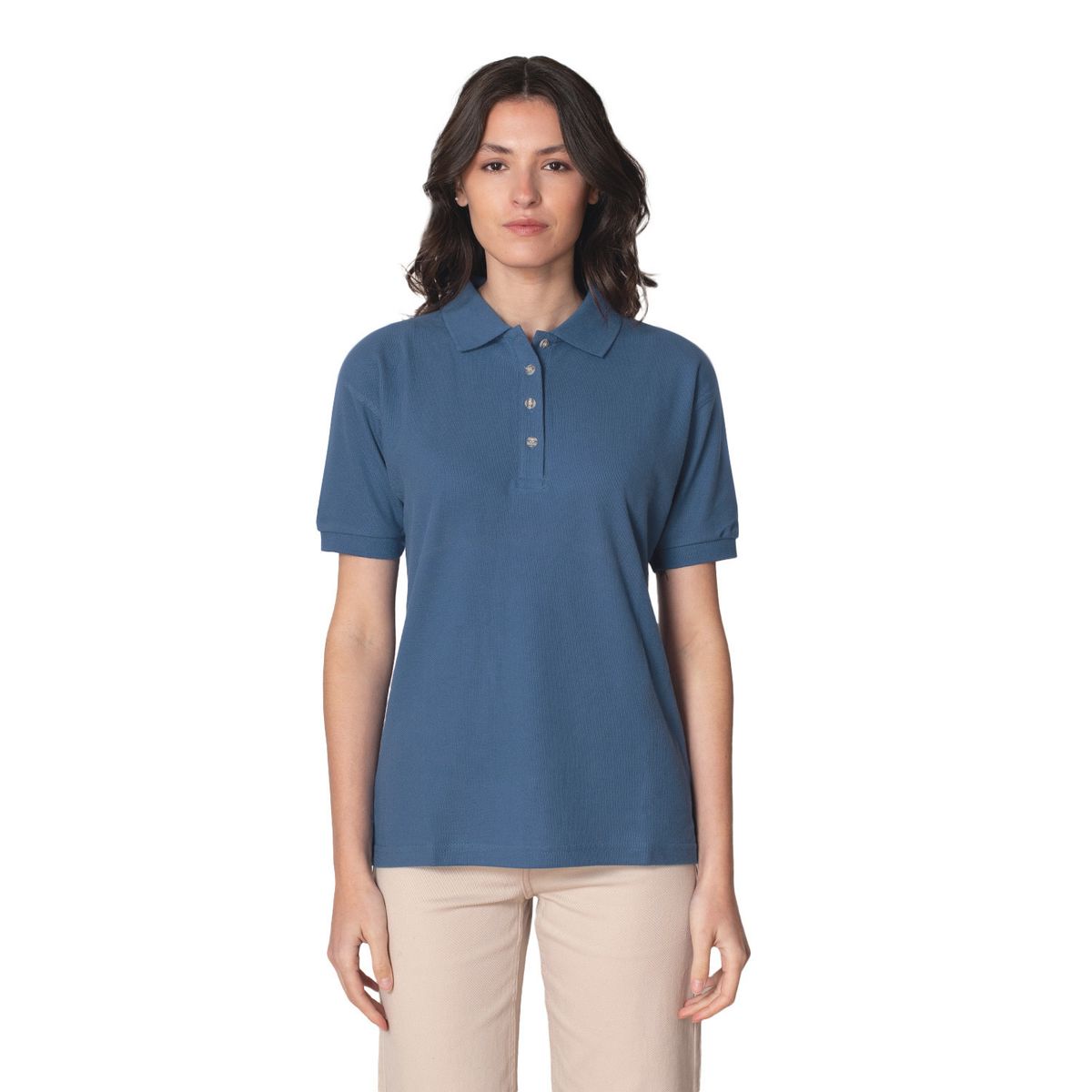 INDUSBORD - Polera Piqué Mujer Premium Manga Corta Protección UV Indusbord