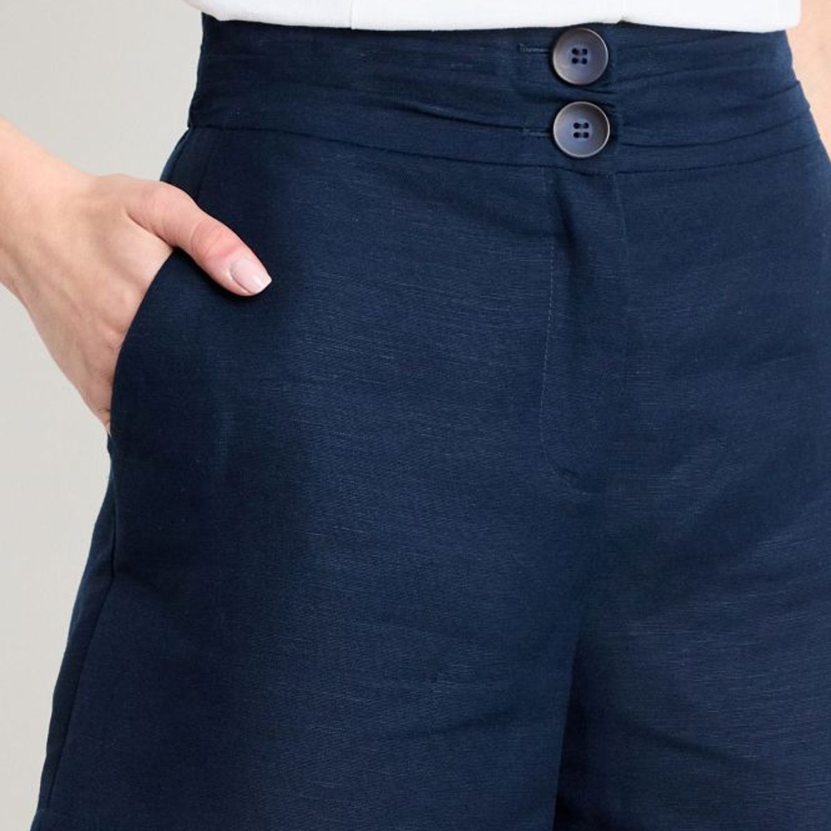 IO - Short Liso Mujer Azul Io