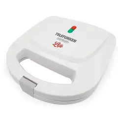 TELEFUNKEN - Sandwichera TFL EASYMAKER T Antiadherente 2 Panes Color Blanco