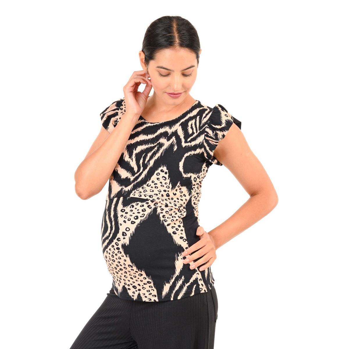 MADREMIA - Polera Maternal Lactancia Moni Madremía