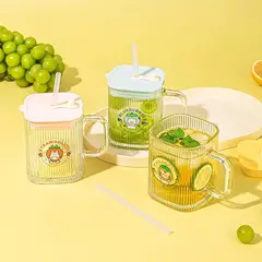 TOPSOC - TAZA MUG DE VIDRIO 420 ML