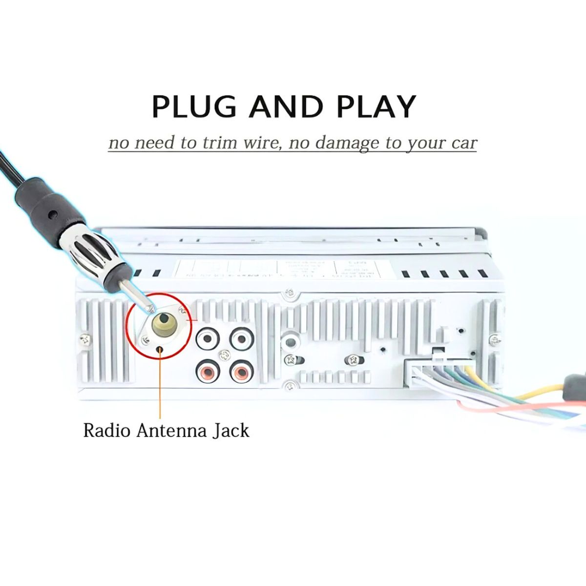 GENERICO - Antena Electrónica Radio Interior Parabrisa Autos 28cm Amfm