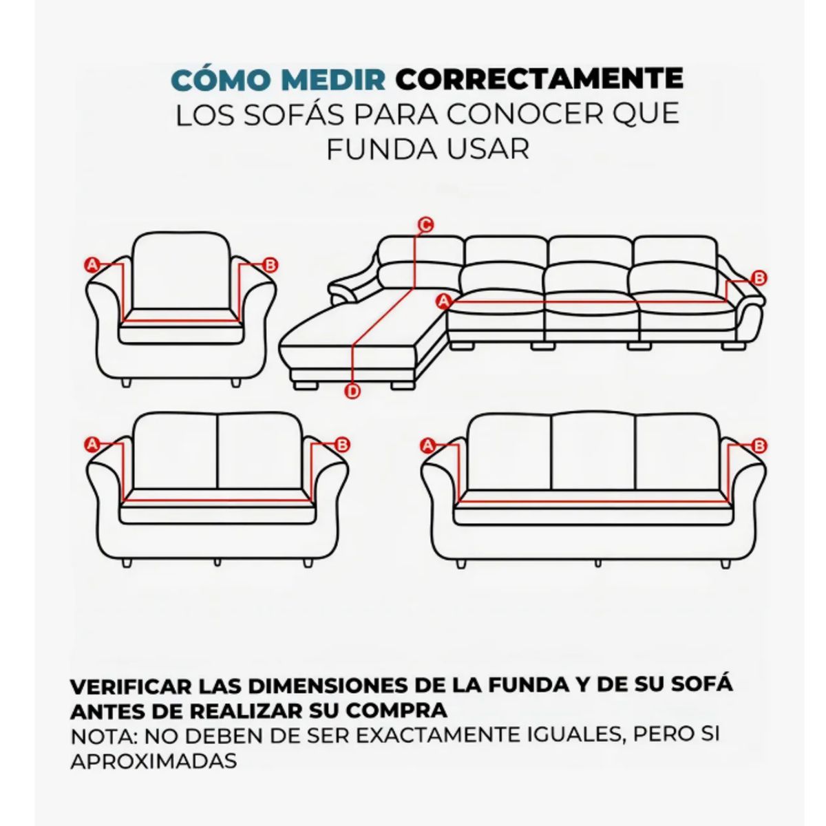 GENERICO - Funda Cubre Sofá Protectora Premium Cuadrille 2 Cuerpos AZUL MARINO