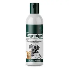 DRAG PHARMA - Regepipel Plus Shampoo Antiséptico y Antimicótico Clorhexidina 2% Miconazol 2%