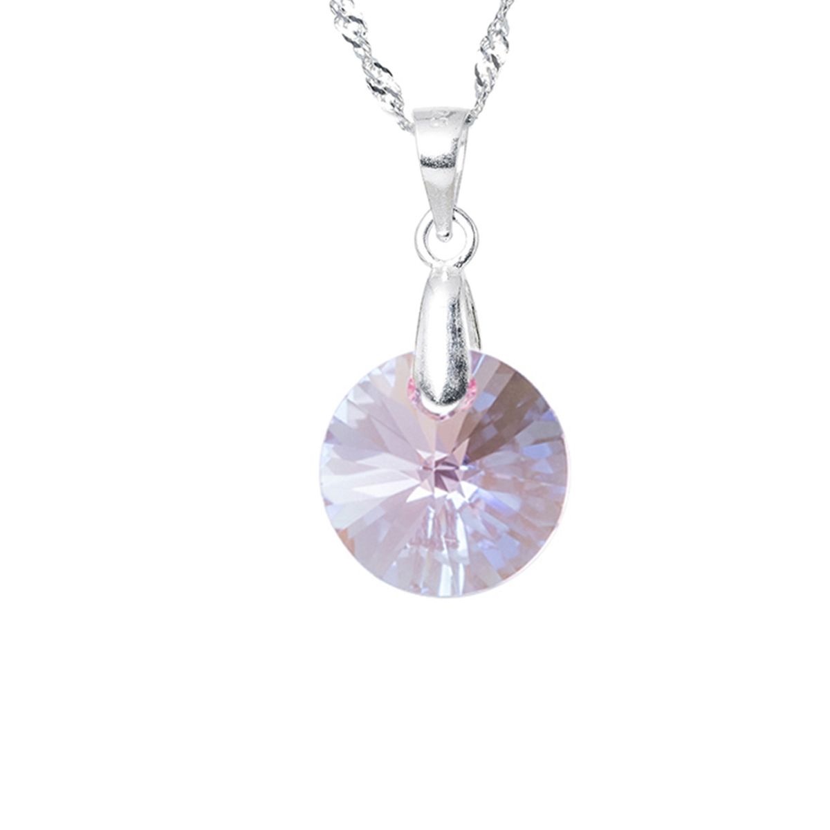 JOYAS MONTERO - Collar Paris Plata 925 con creado cristales de Swarovski® Rose