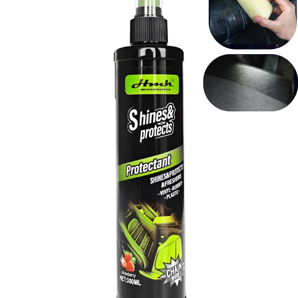 GENERICO - Protector De Cuero Strawberry 300ml Brilla Y Refresca Autos