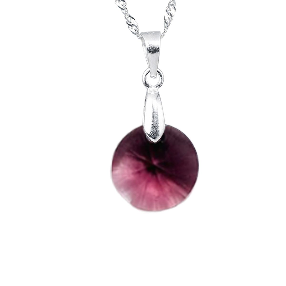 JOYAS MONTERO - Collar Paris Plata 925 creado cristales de Swarovski® Amethyst