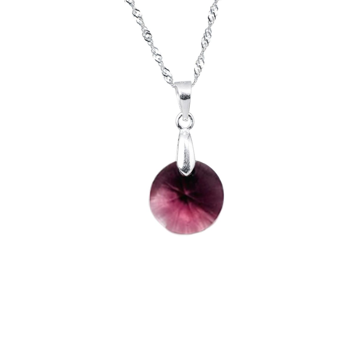 JOYAS MONTERO - Collar Paris Plata 925 creado cristales de Swarovski® Amethyst