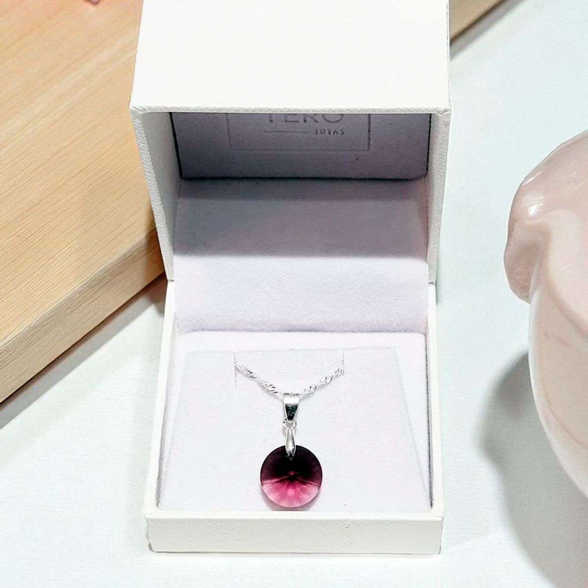 JOYAS MONTERO - Collar Paris Plata 925 creado cristales de Swarovski® Amethyst